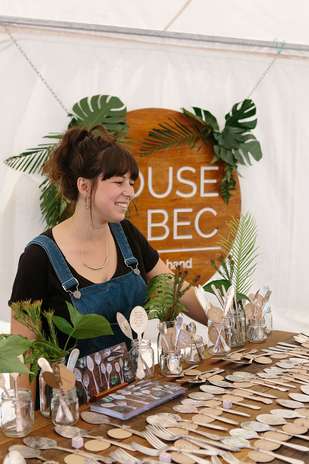Portrait of maker behind House of Bec recycled spoons