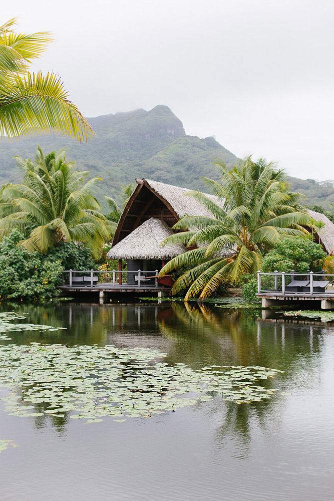 Bungalow style resort on Huahine