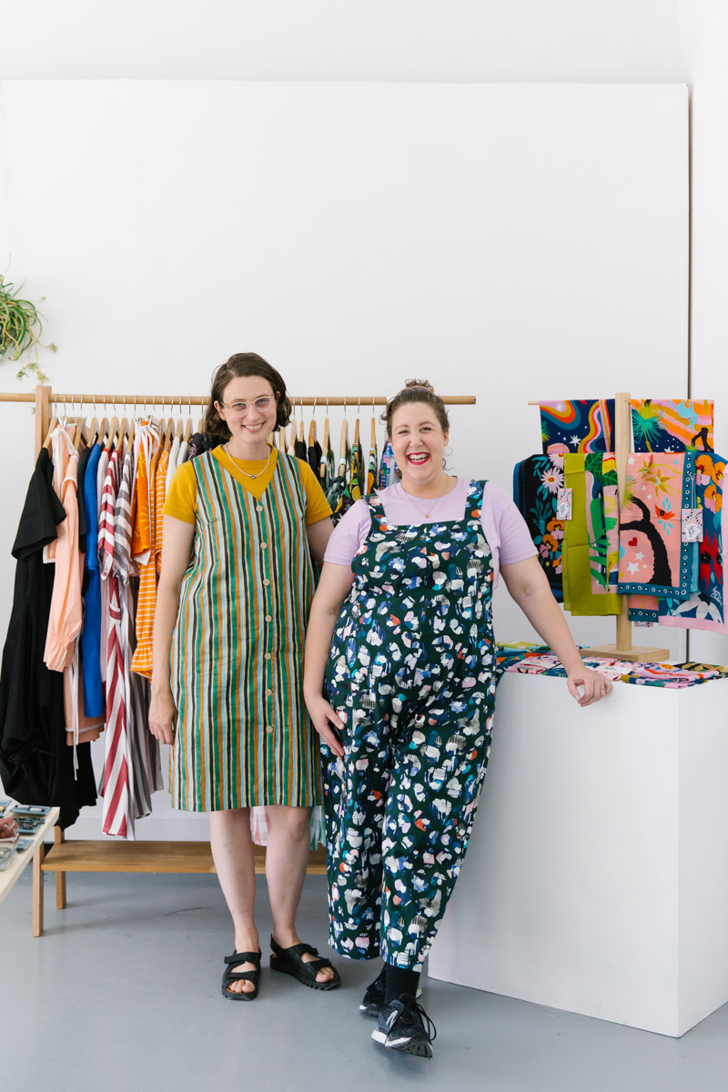 Portrait of Esther Sandler and Nat Pye, founders of PALS Pop Up in Melbourne