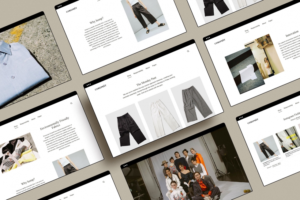Online store design for fashion label Melbourne