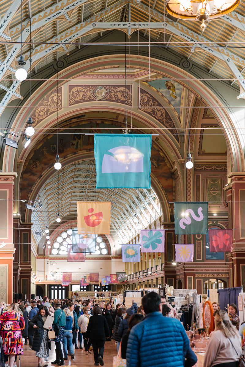 Inside the Royal Exhibition Building in Carlton, Melbourne during The Finders Keepers Market