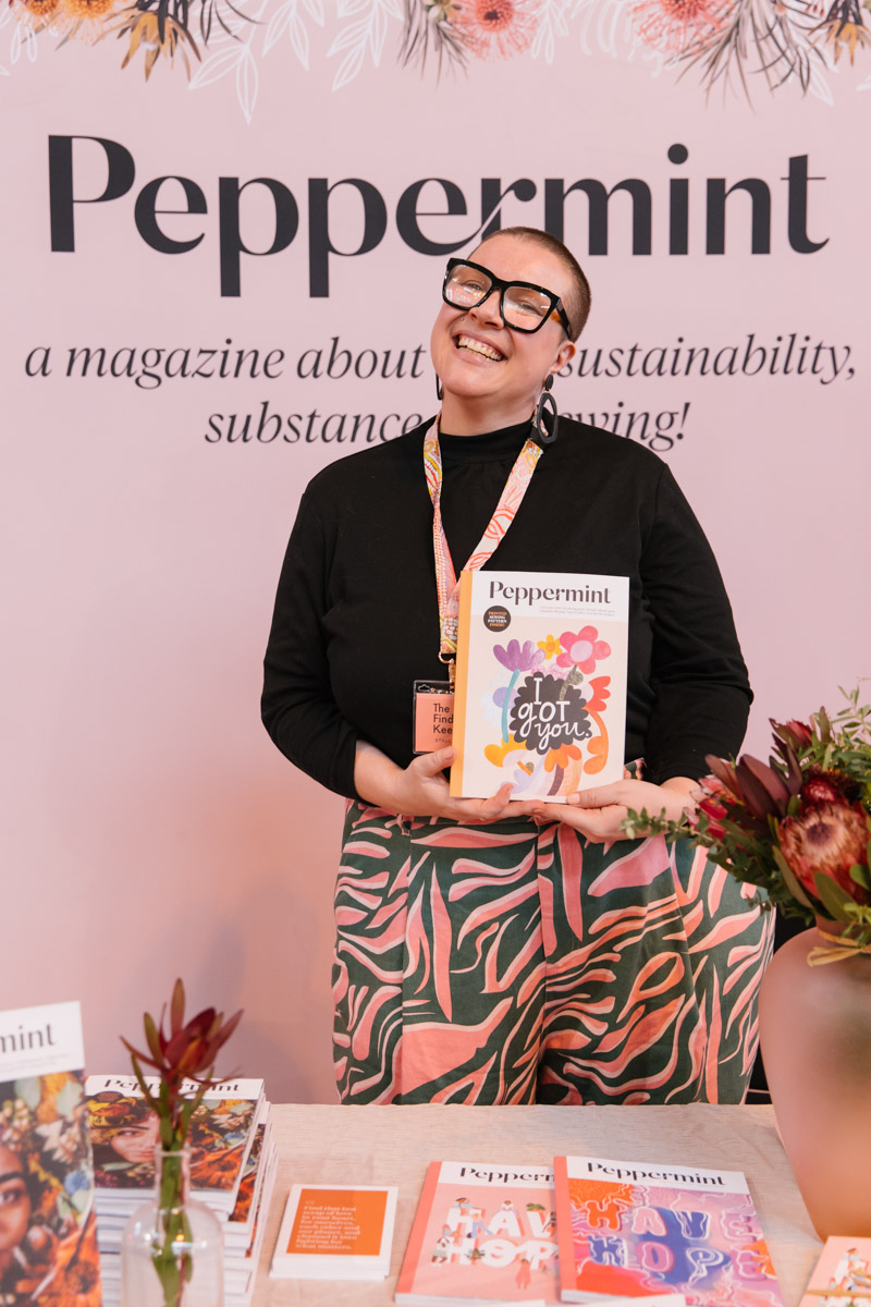 Portrait taken at the Peppermint Magazine stand