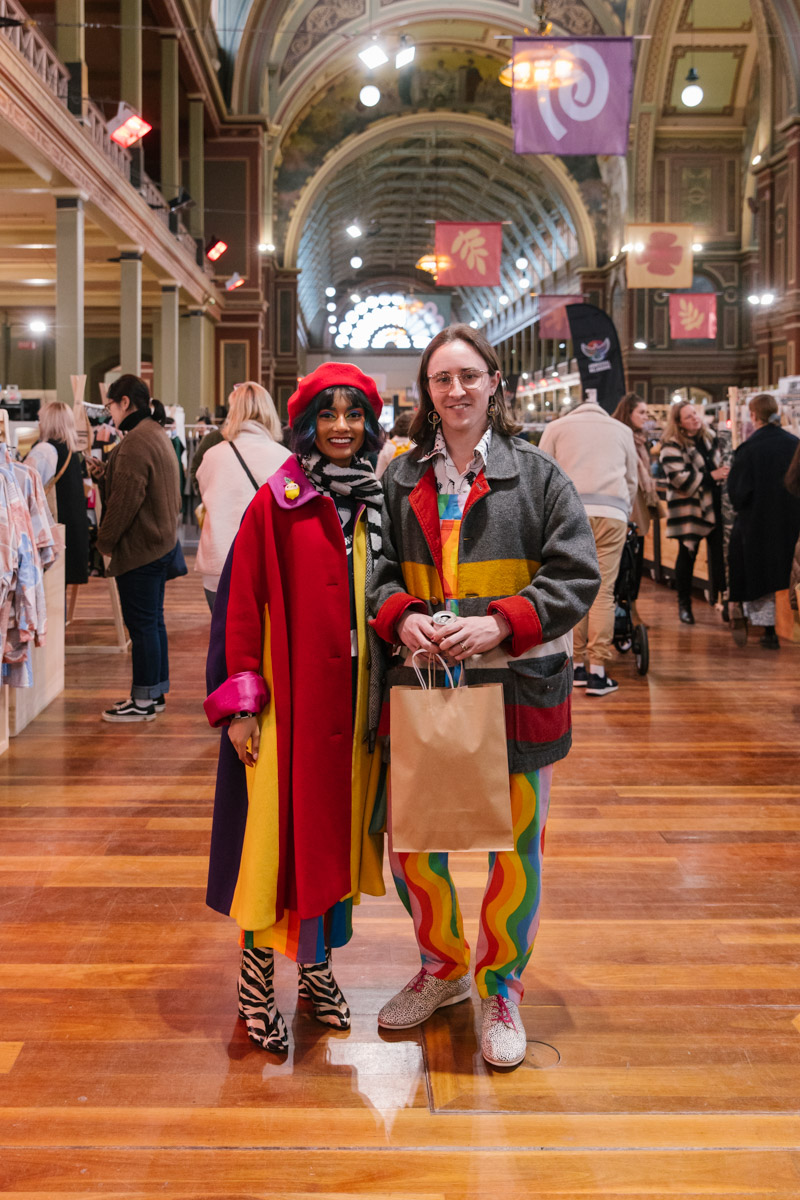 Customers stand for a photo at The Finders Keepers Market Melbourne