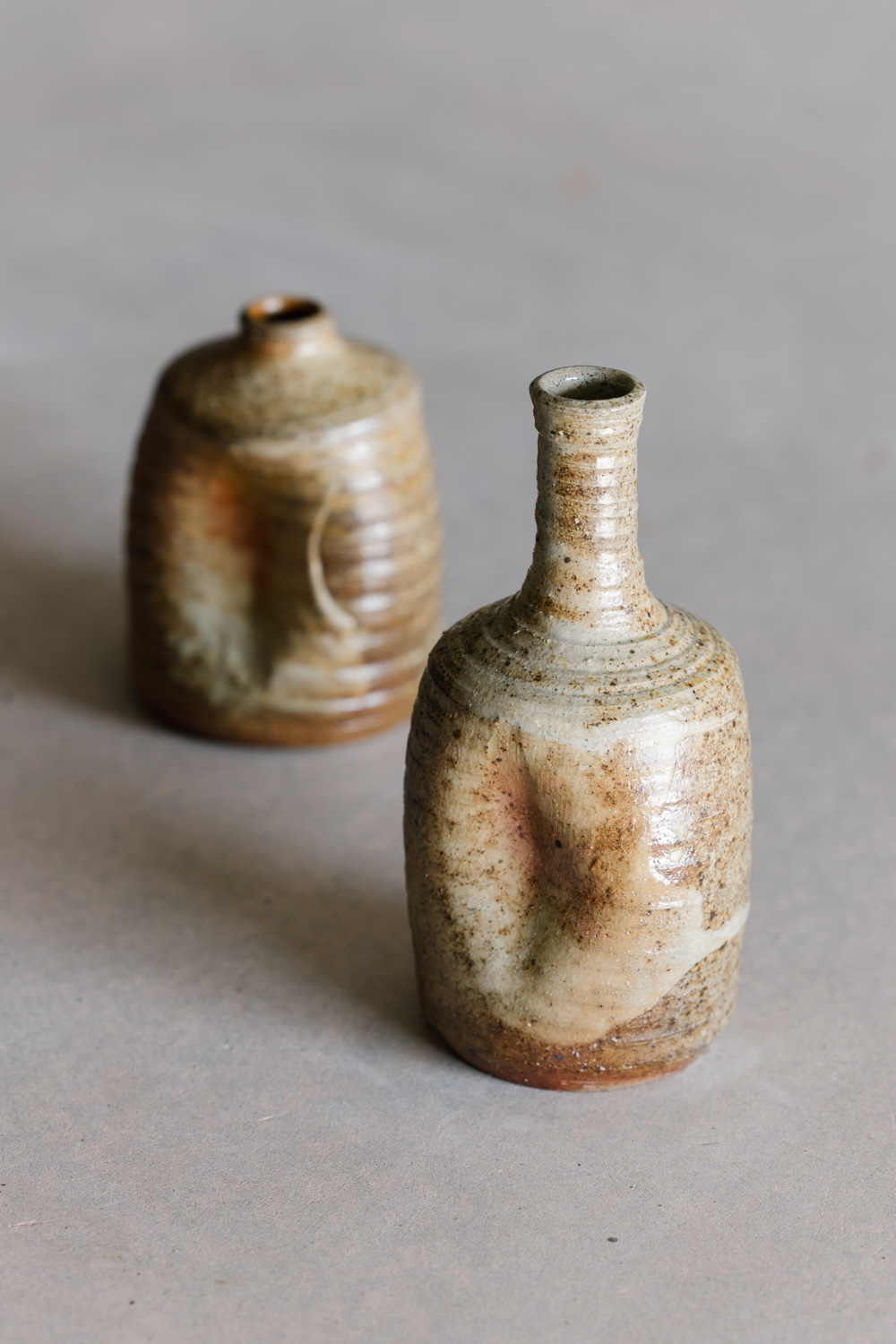 Two woodfired vases