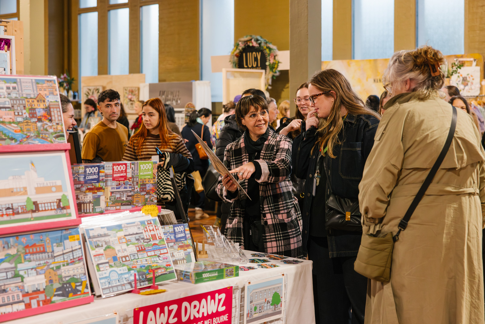 Shoppers find fun pieces to share together at Melbourne market