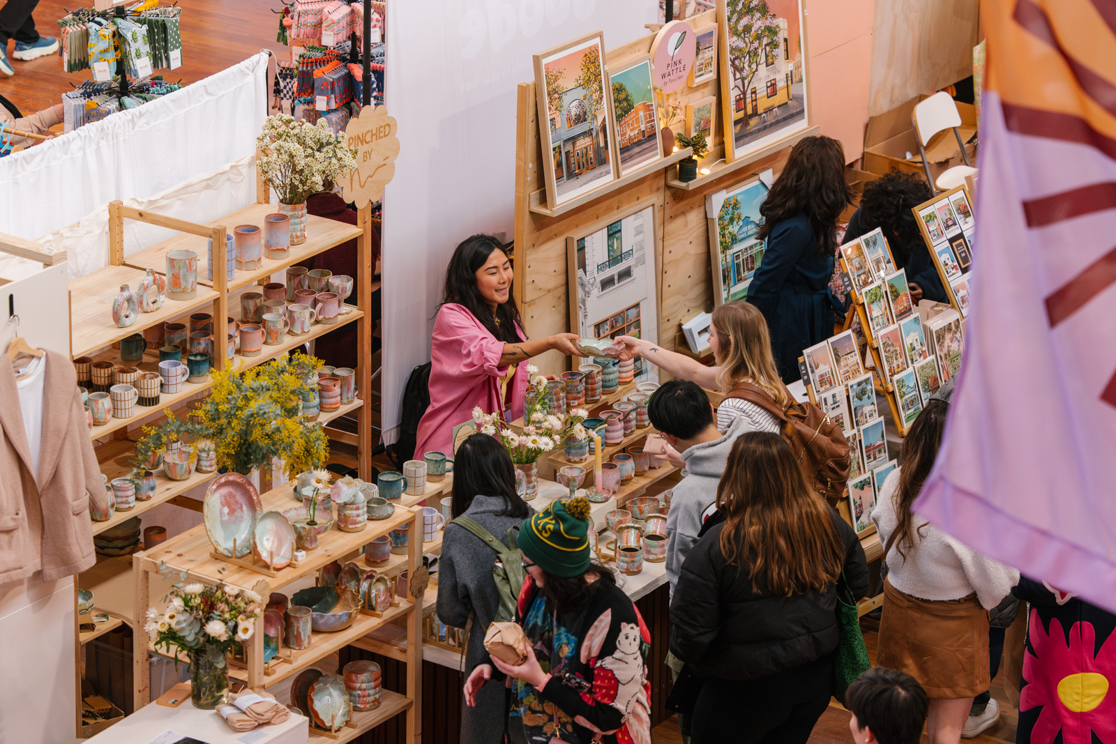 Makers serving customers at The Finders Keepers Market 2024